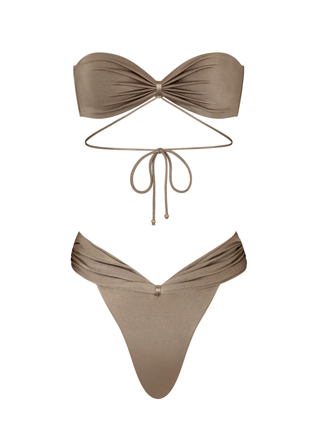 Nia Bandeau Top Latte - Image 13