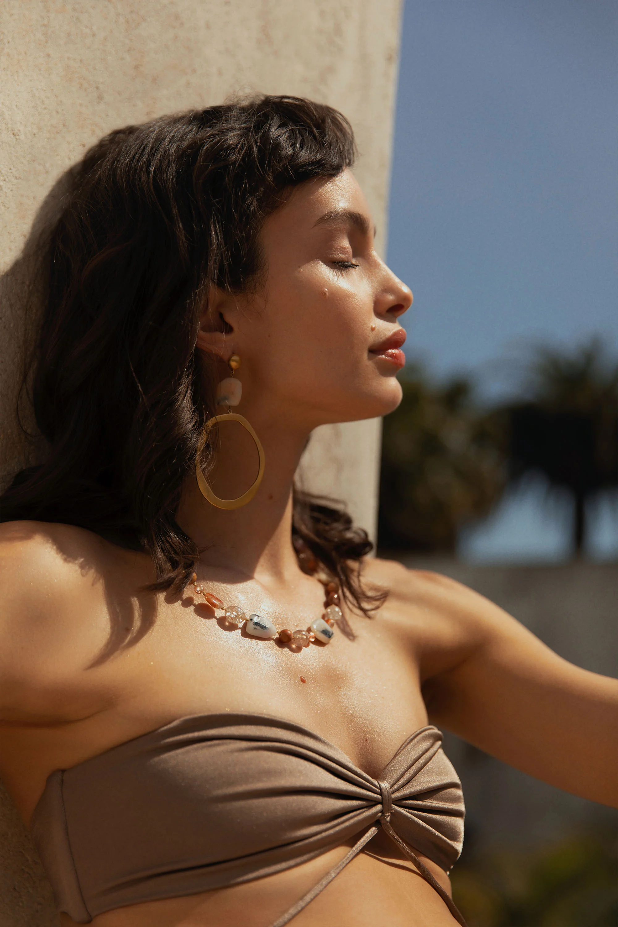 Nia Bandeau Top Latte - Image 4